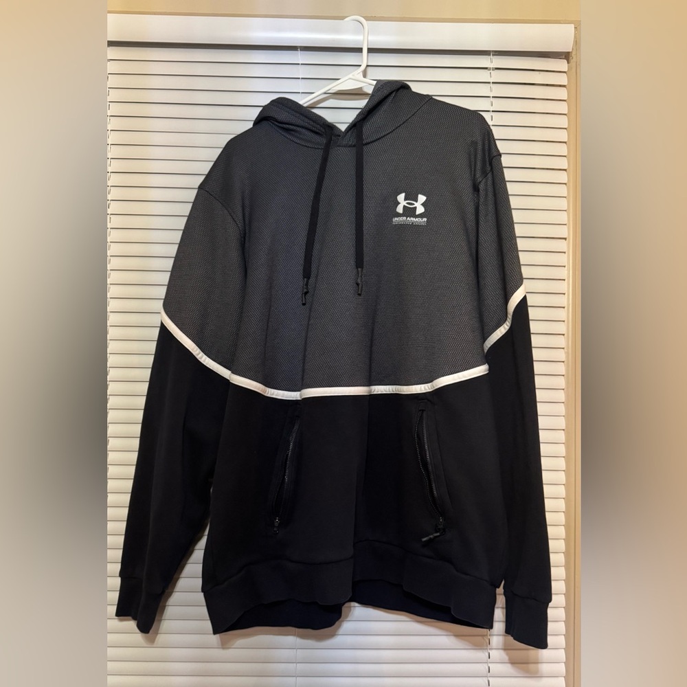 Under Armour Charcoal and Black ColdGear Hoodie